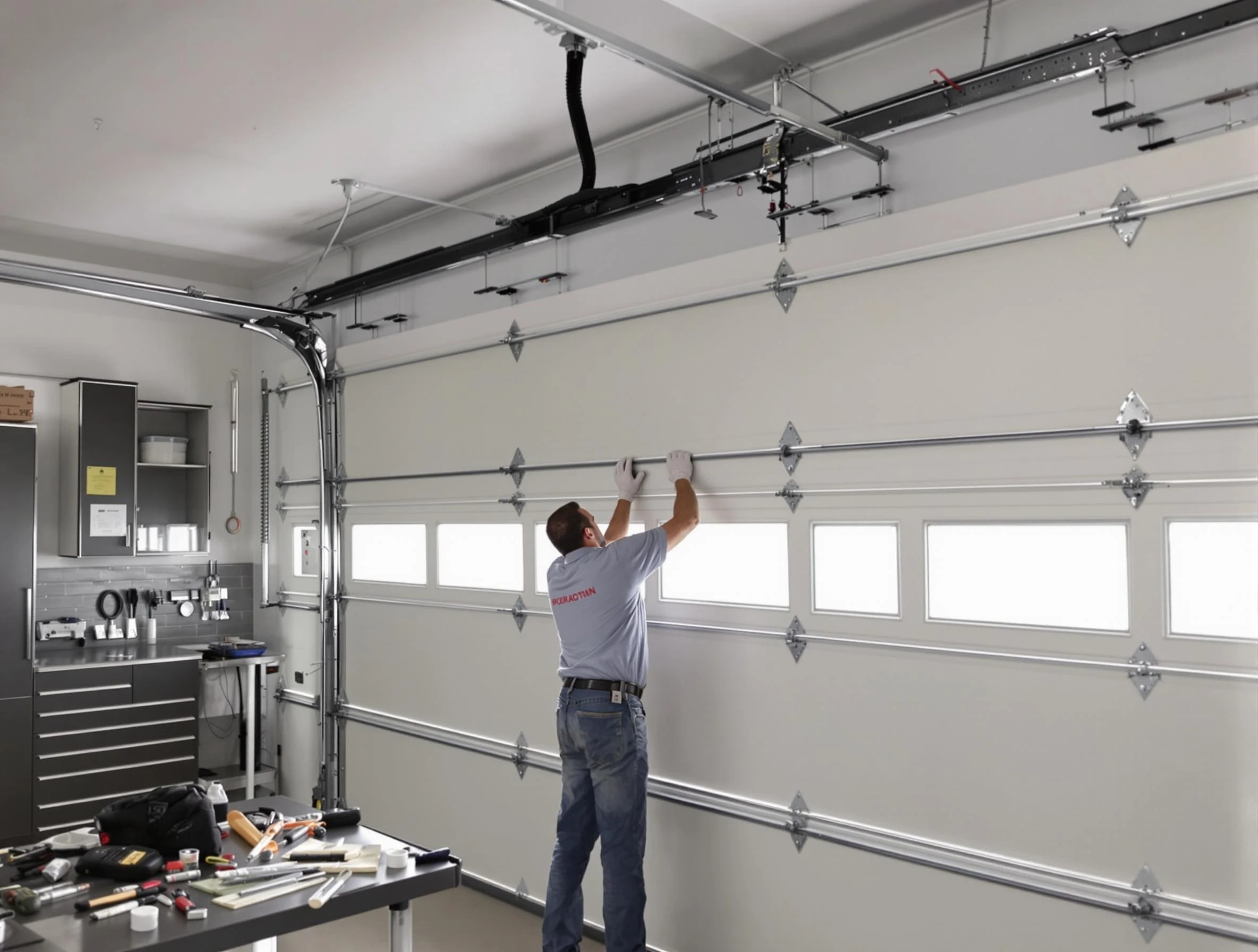 Garage Door Track Repair in Milton