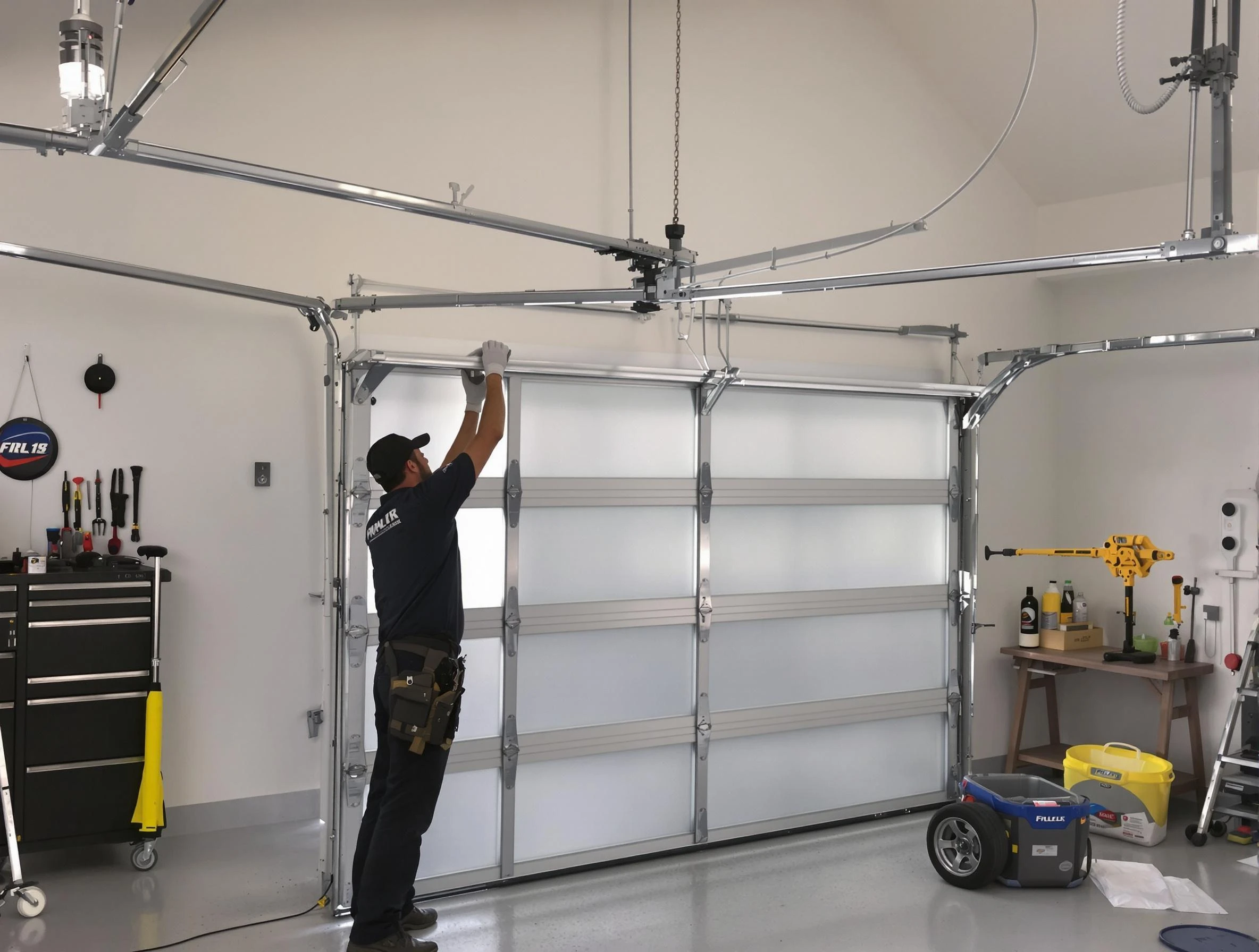 Milton Garage Door Repair certified team performing precision garage door installation in Milton