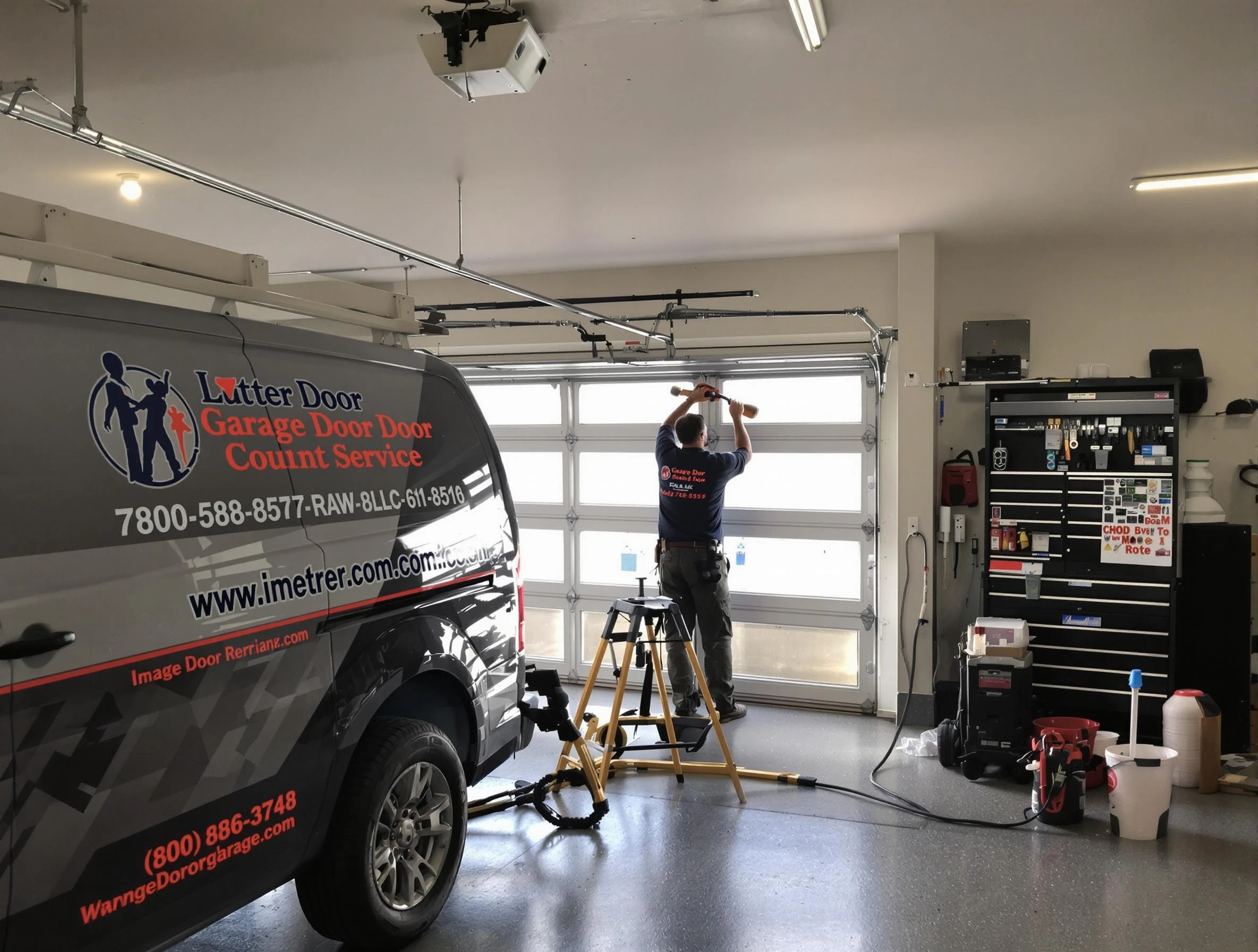 Milton Garage Door Repair rapid response team performing same-day repair in Milton